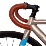 Maxbell 2Pcs PU Bike Handlebar Tapes Anti Vibration Handle Wraps Comfortable Grip Coffee