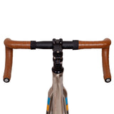 Maxbell 2Pcs PU Bike Handlebar Tapes Anti Vibration Handle Wraps Comfortable Grip Coffee