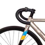 Maxbell 2Pcs PU Bike Handlebar Tapes Anti Vibration Handle Wraps Comfortable Grip Black