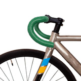 Maxbell 2Pcs PU Bike Handlebar Tapes Anti Vibration Handle Wraps Comfortable Grip Green