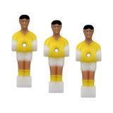 Maxbell 3Pcs Soccer Table Men Player Sports for Family Foosball Men Replacement Set Yellow
