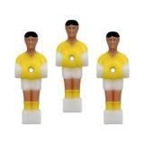 Maxbell 3Pcs Soccer Table Men Player Sports for Family Foosball Men Replacement Set Yellow