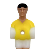 Maxbell 3Pcs Soccer Table Men Player Sports for Family Foosball Men Replacement Set Yellow