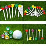 Maxbell 6Pcs Golf Rubber Tees Reusable Stable Ball Holder for Backyard Home Practice