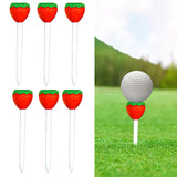 Maxbell 6Pcs Golf Rubber Tees Reusable Stable Ball Holder for Backyard Home Practice