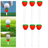 Maxbell 6Pcs Golf Rubber Tees Reusable Stable Ball Holder for Backyard Home Practice