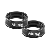 Maxbell 2x Folding Bike Handlebar Fixing Rings Aluminum Frame Stem Mount Replacement Black 25.4mm