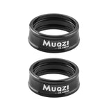 Maxbell 2x Folding Bike Handlebar Fixing Rings Aluminum Frame Stem Mount Replacement Black 25.4mm