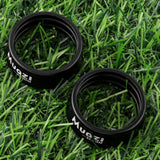 Maxbell 2x Folding Bike Handlebar Fixing Rings Aluminum Frame Stem Mount Replacement Black 25.4mm