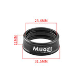 Maxbell 2x Folding Bike Handlebar Fixing Rings Aluminum Frame Stem Mount Replacement Black 25.4mm