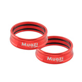 Maxbell 2x Folding Bike Handlebar Fixing Rings Aluminum Frame Stem Mount Replacement Red 31.8mm
