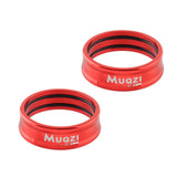 Maxbell 2x Folding Bike Handlebar Fixing Rings Aluminum Frame Stem Mount Replacement Red 31.8mm