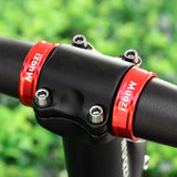 Maxbell 2x Folding Bike Handlebar Fixing Rings Aluminum Frame Stem Mount Replacement Red 31.8mm