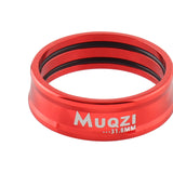 Maxbell 2x Folding Bike Handlebar Fixing Rings Aluminum Frame Stem Mount Replacement Red 31.8mm