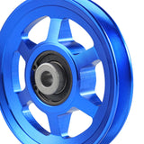Maxbell Aluminium Alloy Bearing Pulley Wheel Universal Gym Cable Wheel Replacement Blue