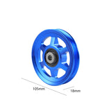 Maxbell Aluminium Alloy Bearing Pulley Wheel Universal Gym Cable Wheel Replacement Blue