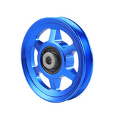Maxbell Aluminium Alloy Bearing Pulley Wheel Universal Gym Cable Wheel Replacement Blue