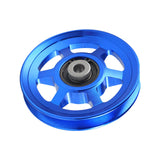 Maxbell Aluminium Alloy Bearing Pulley Wheel Universal Gym Cable Wheel Replacement Blue