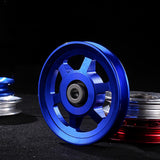 Maxbell Aluminium Alloy Bearing Pulley Wheel Universal Gym Cable Wheel Replacement Blue