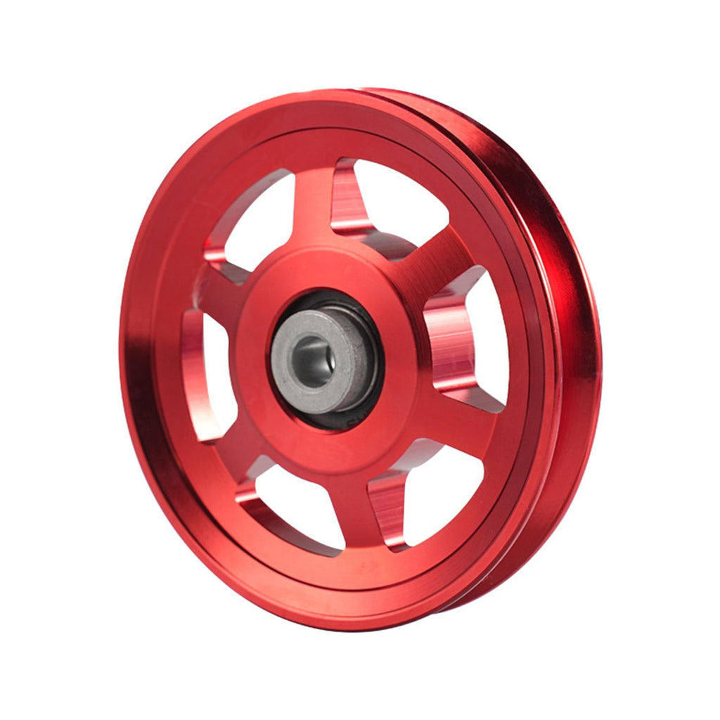 Maxbell Aluminium Alloy Bearing Pulley Wheel Universal Gym Cable Wheel Replacement Red