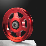 Maxbell Aluminium Alloy Bearing Pulley Wheel Universal Gym Cable Wheel Replacement Red