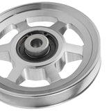 Maxbell Aluminium Alloy Bearing Pulley Wheel Universal Gym Cable Wheel Replacement Argent