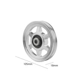 Maxbell Aluminium Alloy Bearing Pulley Wheel Universal Gym Cable Wheel Replacement Argent