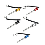 Maxbell Weight Stack Pin with Pull Rope Locking Cable Gym Equipment Replacement Part Yellow 8mmx80mm