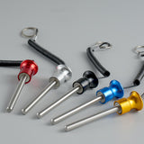 Maxbell Weight Stack Pin with Pull Rope Locking Cable Gym Equipment Replacement Part Yellow 8mmx80mm
