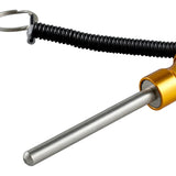 Maxbell Weight Stack Pin with Pull Rope Locking Cable Gym Equipment Replacement Part Yellow 8mmx80mm