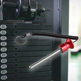 Maxbell Weight Stack Pin with Pull Rope Locking Cable Gym Equipment Replacement Part Red 8mmx105mm