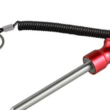 Maxbell Weight Stack Pin with Pull Rope Locking Cable Gym Equipment Replacement Part Red 8mmx105mm
