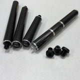 Maxbell Billiards Pool Cue Extension End Lengthener Carbon Fiber Cue Stick Extenders 10inch