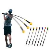 Maxbell Golf Swing Trainer Training Aid Exercise Portable Nonslip Grip Warm up Stick Blue