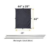 Maxbell Kayak Cockpit Drape Cover Dustcover for Indoor and Outdoor Storage Transport 44inchx28inch