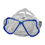 Maxbell Adult Scuba Diving Mask Camera Mount Swim Mask Free Diving Snorkeling Gear Clear Blue B