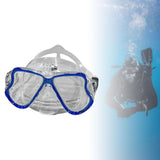 Maxbell Adult Scuba Diving Mask Camera Mount Swim Mask Free Diving Snorkeling Gear Clear Blue B