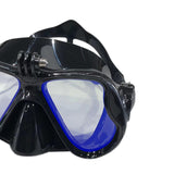 Maxbell Adult Scuba Diving Mask with Camera Mount Glasses for Underwater Free Diving B