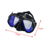 Maxbell Adult Scuba Diving Mask with Camera Mount Glasses for Underwater Free Diving B