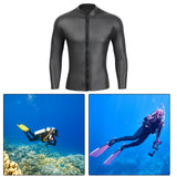 Maxbell Wetsuit Top 3mm with Zipper Diving Suit for Underwater Kayaking Water Sports XXL