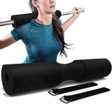 Maxbell Barbell Pad Fitness Standard Bar Cover Neck Shoulder Support Foam Sponge Pad Black