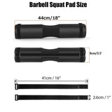 Maxbell Barbell Pad Fitness Standard Bar Cover Neck Shoulder Support Foam Sponge Pad Black
