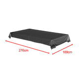 Maxbell Pool Snooker Billiard Table Cover 8ft Table Protective Cover Table Protector Black