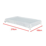 Maxbell Pool Snooker Billiard Table Cover 8ft Table Protective Cover Table Protector White