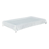 Maxbell Pool Snooker Billiard Table Cover 8ft Table Protective Cover Table Protector White