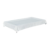 Maxbell Pool Snooker Billiard Table Cover 8ft Table Protective Cover Table Protector White