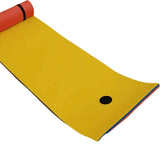 Maxbell Water Float Mat 3 Layers XPE Foam Floating Pad for Beach Swimming Pool River Yellow Blue Red