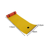 Maxbell Water Float Mat 3 Layers XPE Foam Floating Pad for Beach Swimming Pool River Yellow Blue Red