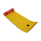 Maxbell Water Float Mat 3 Layers XPE Foam Floating Pad for Beach Swimming Pool River Yellow Blue Red