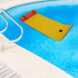 Maxbell Water Float Mat 3 Layers XPE Foam Floating Pad for Beach Swimming Pool River Yellow Blue Red